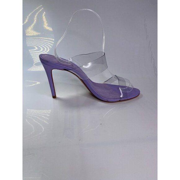 Schutz Women's Purple Leather Heeled Sandals - Ariella Sz 8.5 - Picture 6 of 10